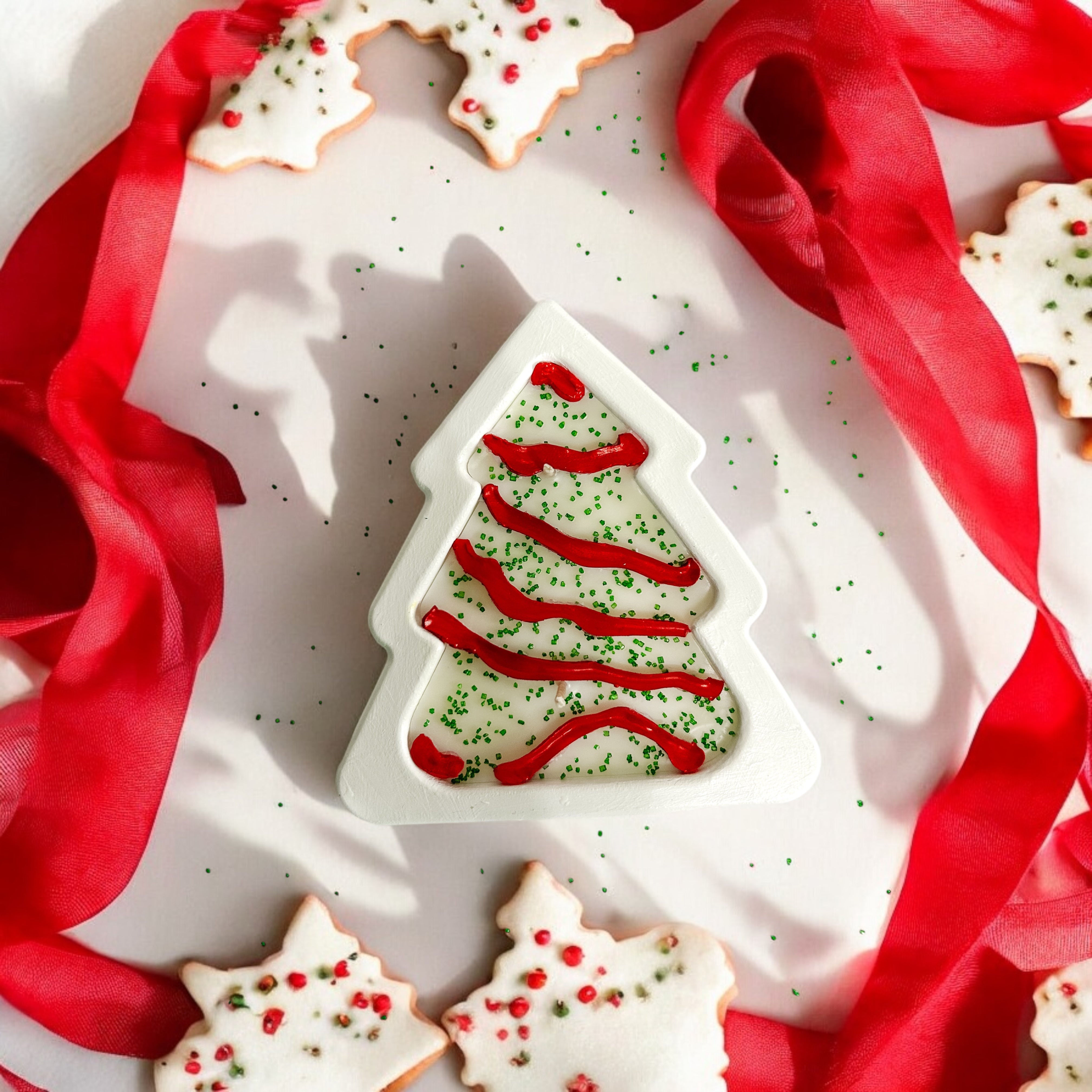 Christmas Tree Cake Candle