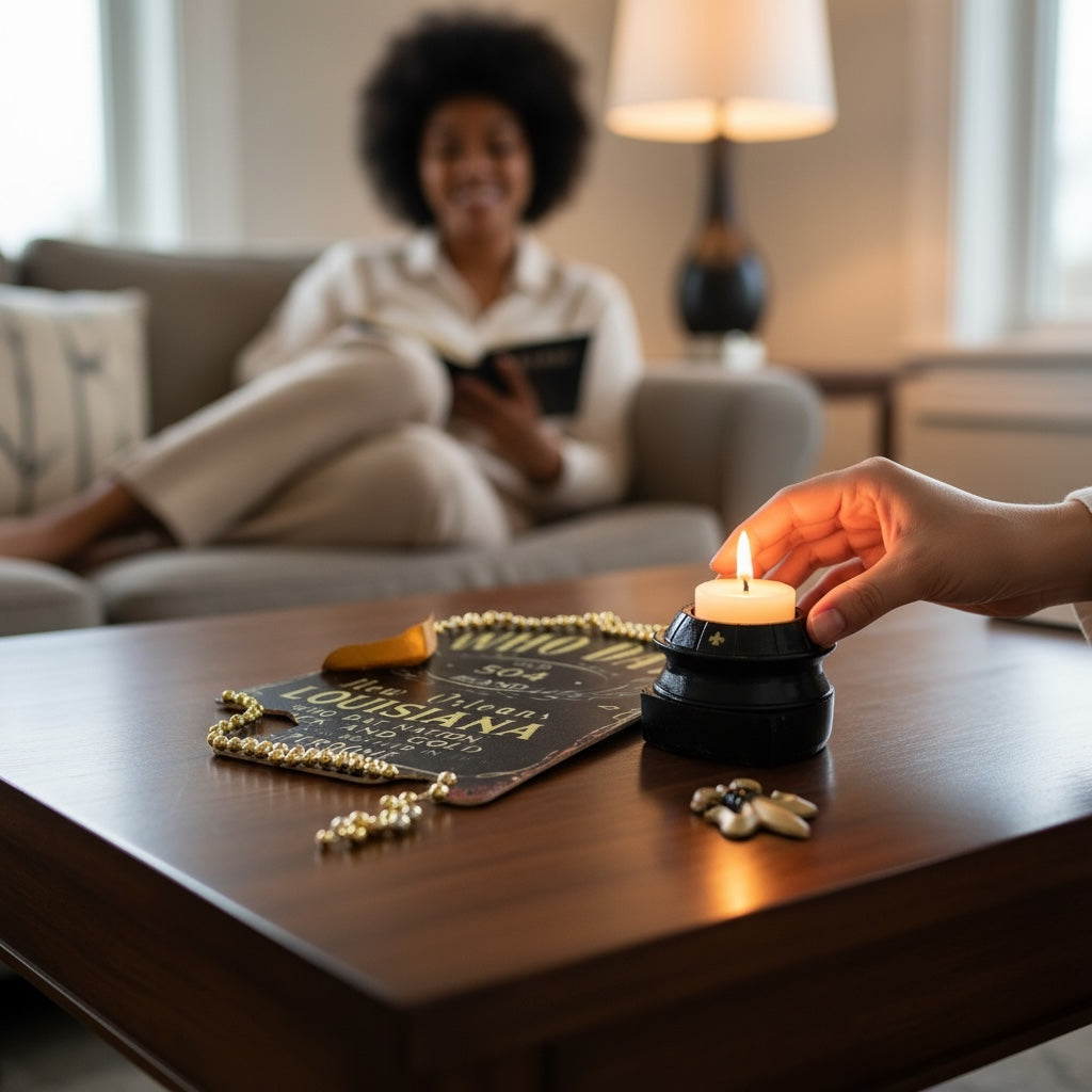Louisiana Superdome Votive Candle & Planter