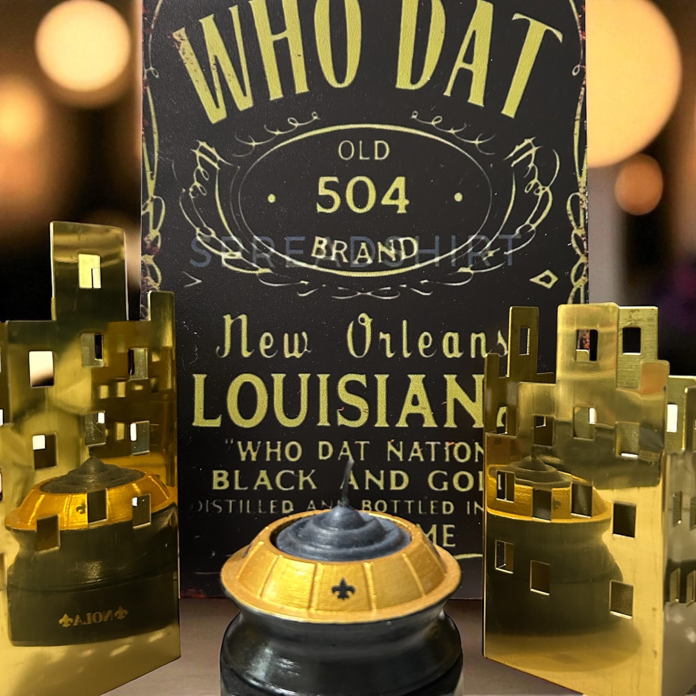 Louisiana Superdome Votive Candle & Planter