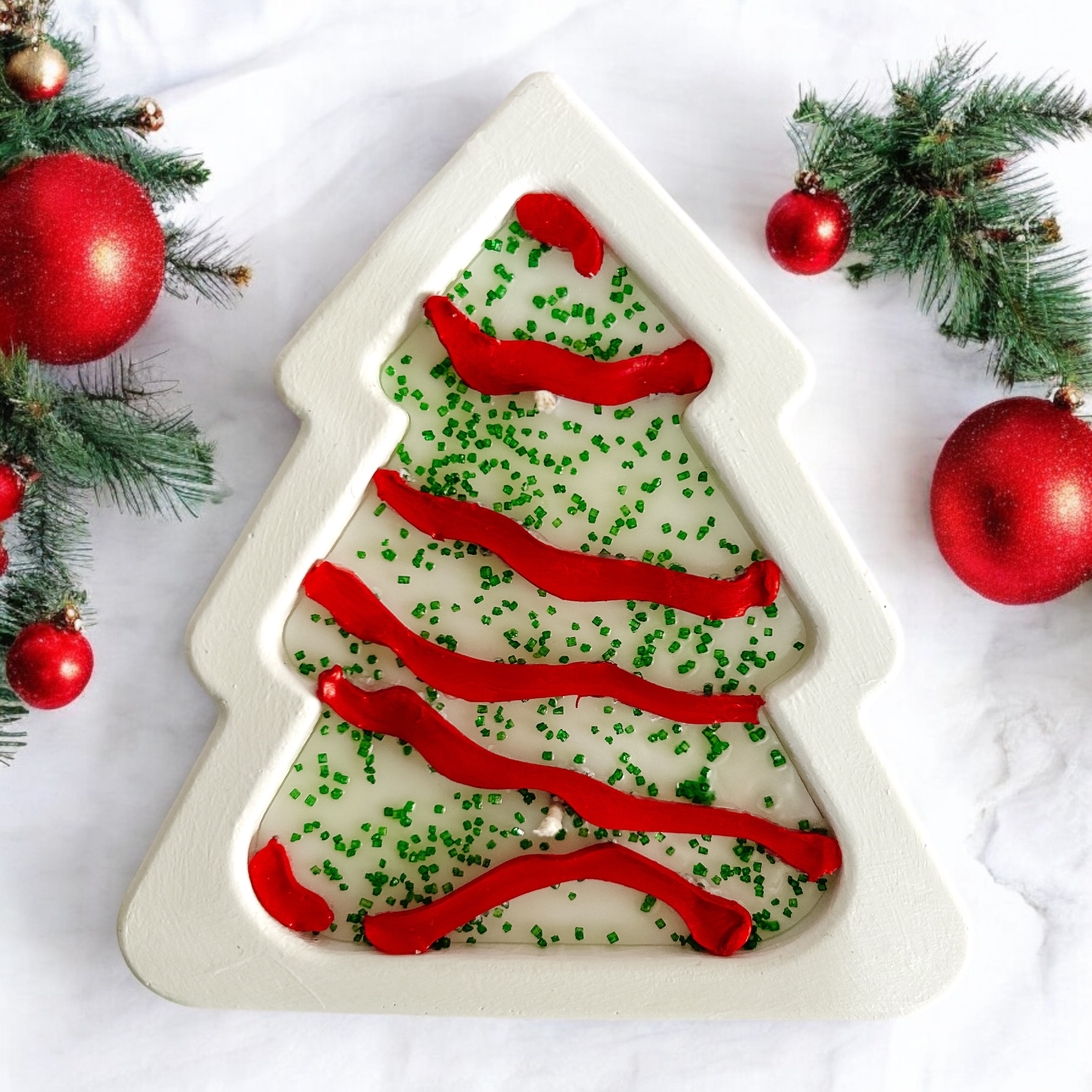 Christmas Tree Cake Candle