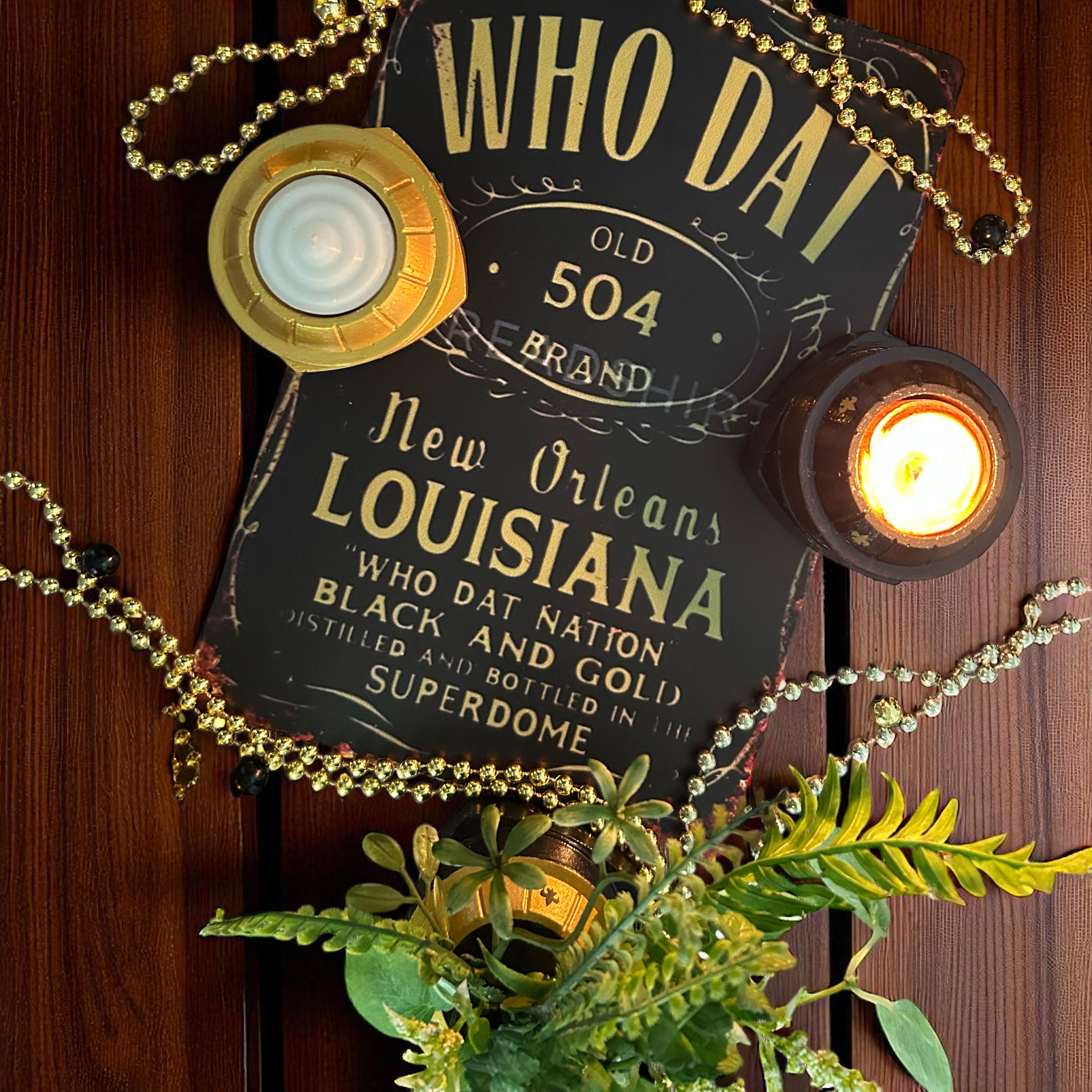 Louisiana Superdome Votive Candle & Planter