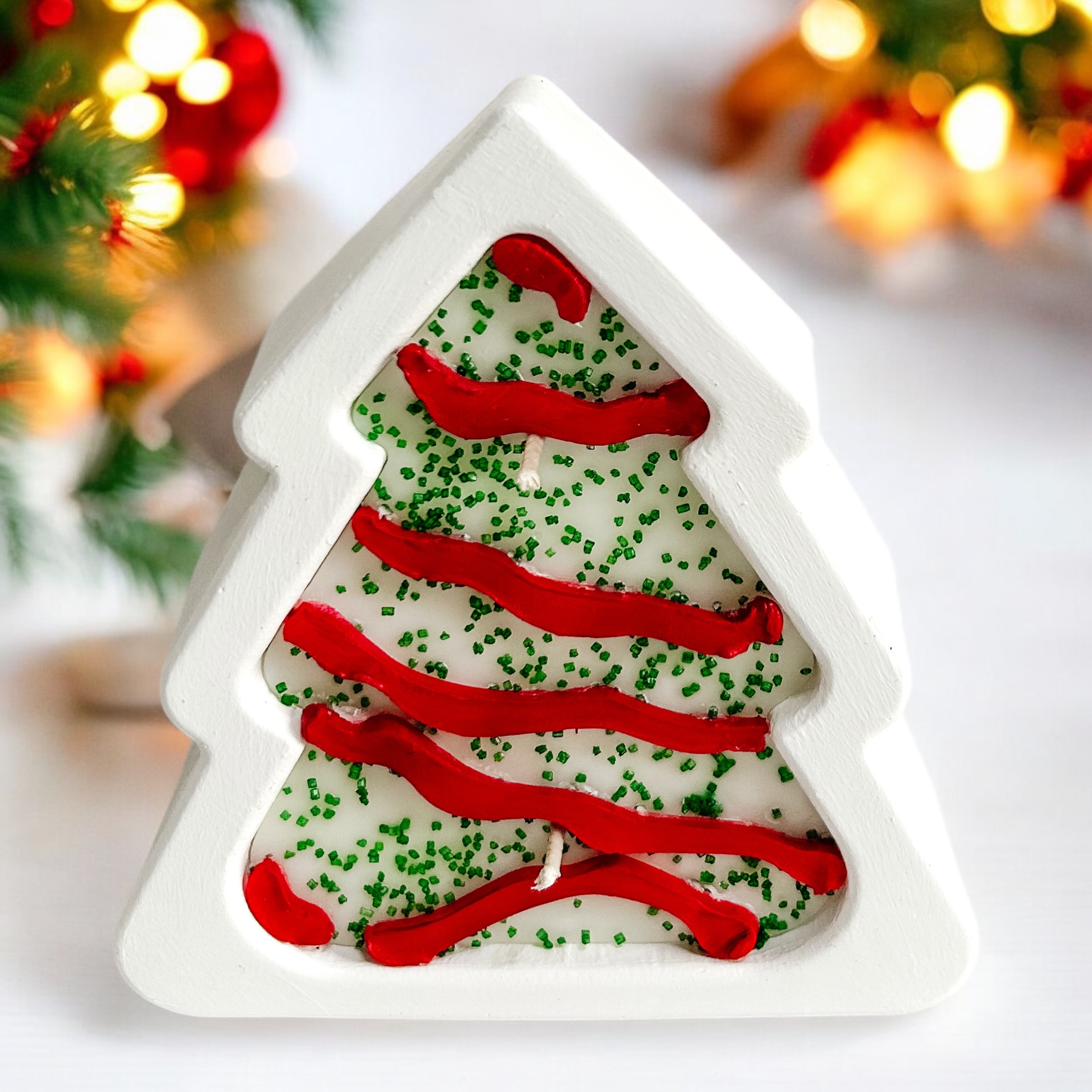 Christmas Tree Cake Candle