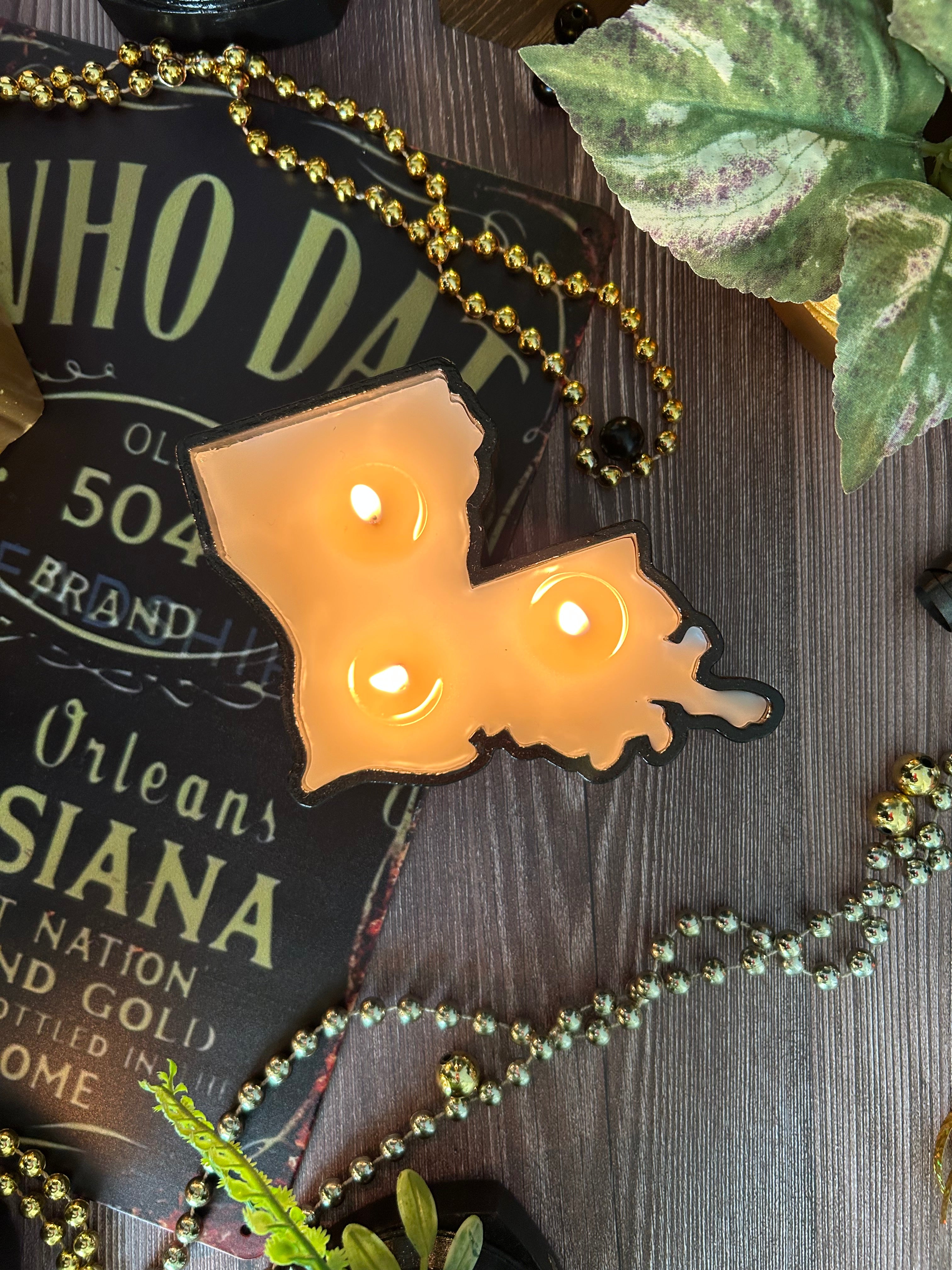 Louisiana State Shaped Candles