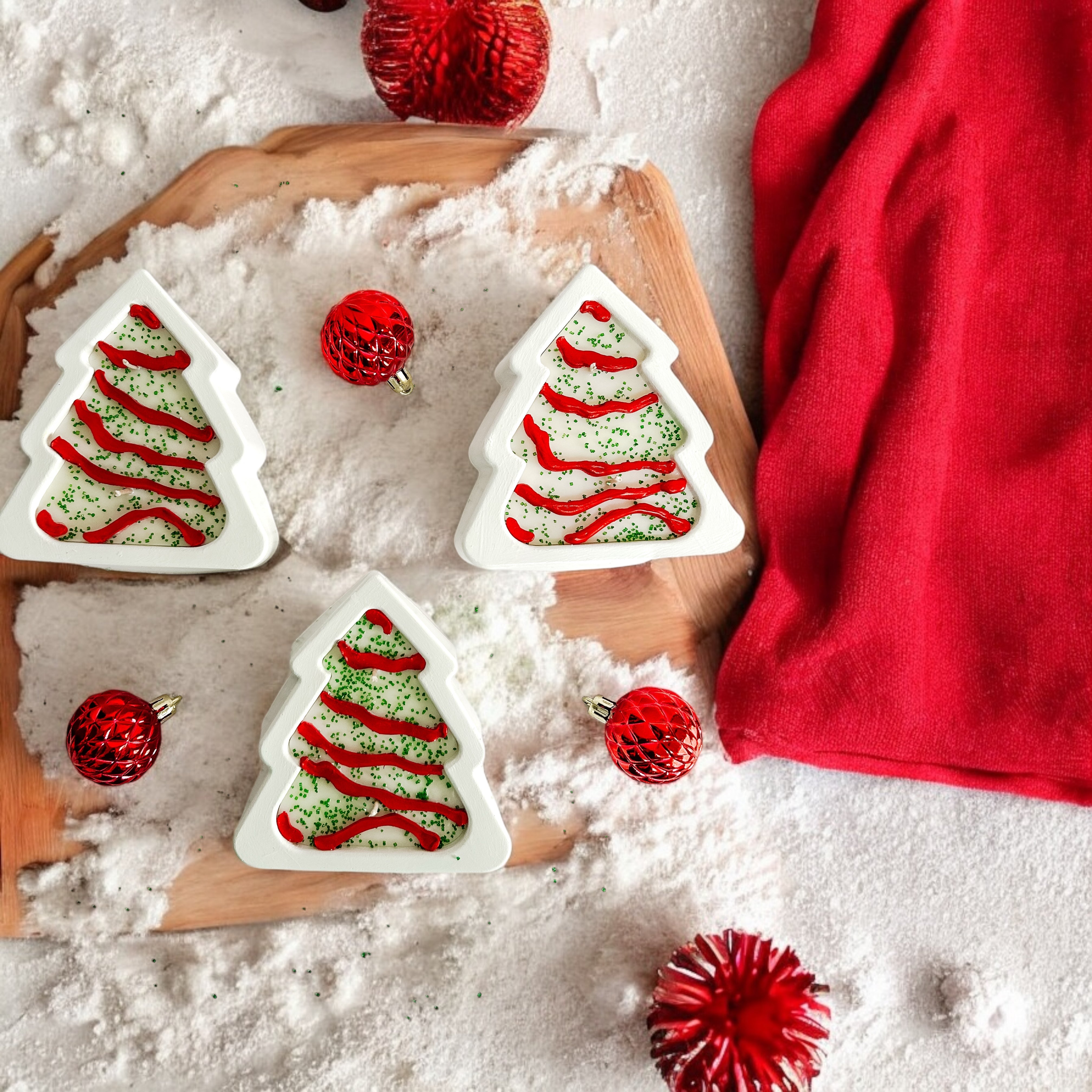 Christmas Tree Cake Candle