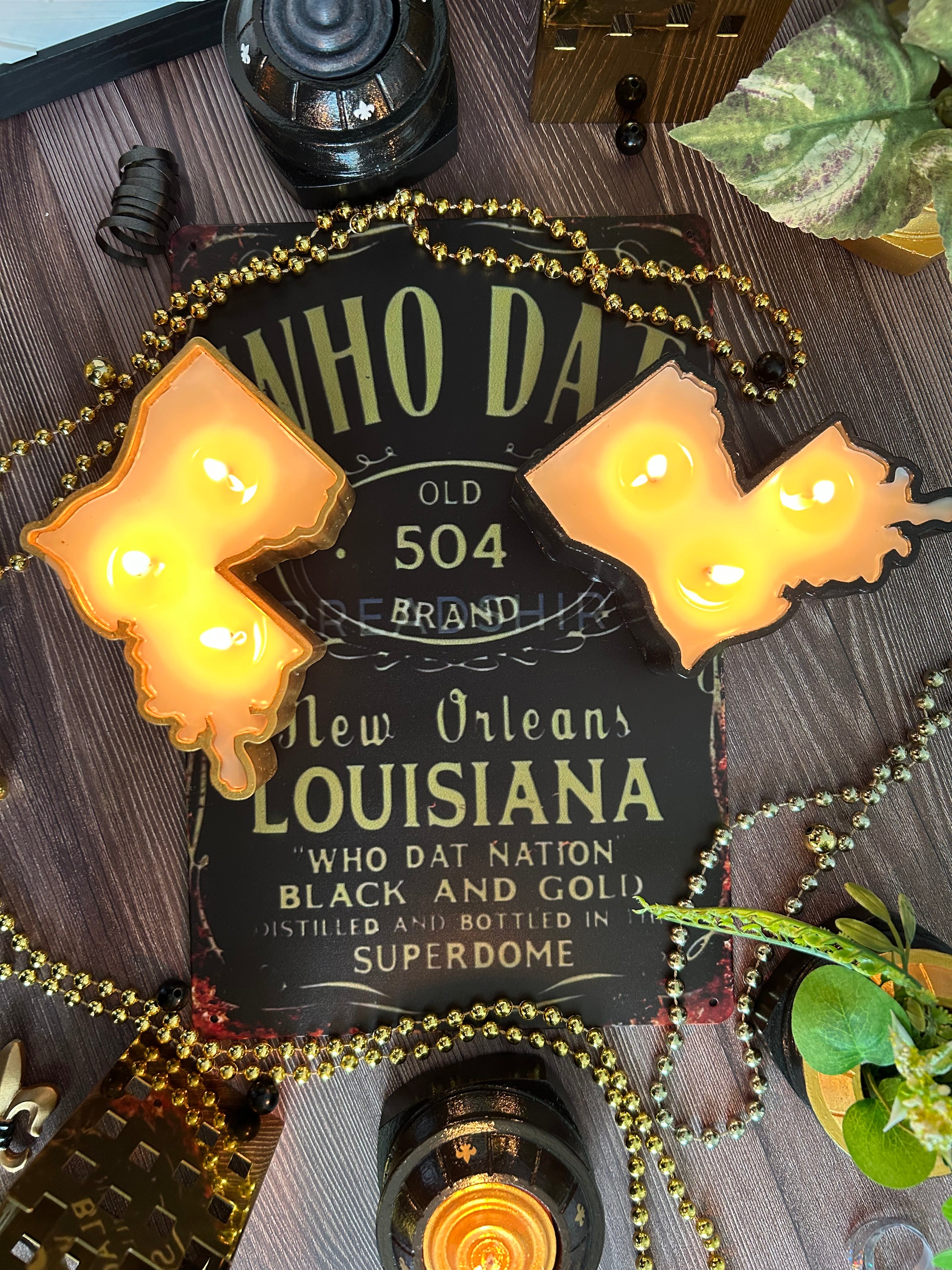 Louisiana State Shaped Candles